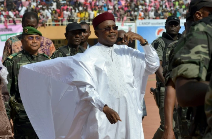 Le président nigérien sortant
Mahamadou Issoufou, à Niamey, le 18 février 2016