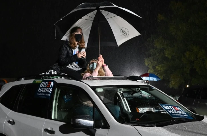 Des partisans de Joe Biden Ă Philadelphie le 1er novembre 2020