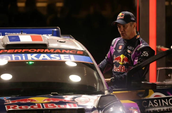 Le pilote Sébastien Loeb (MS-Sport) dispute le 90e rallye Monte-Carlo, ici avant le départ de l'épreuve à Monaco, le 20 janvier 2022  