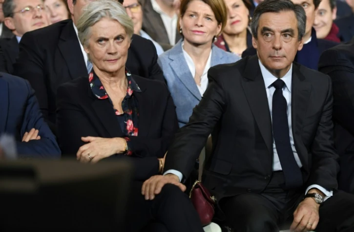 Penelope et François Fillon le 29 janvier 2017 à Paris