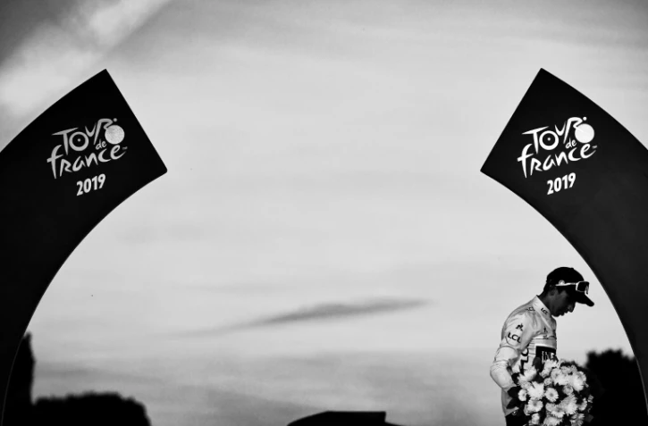 Le Colombien Egan Bernal, vainqueur du Tour du France, le 28 juillet 2019