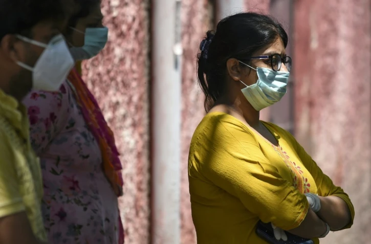 Kashish Jain, dont le père Ashwani Jain est décédé du coronavirus dans une ambulance, le 6 juin 2020 à New Delhi, en Inde