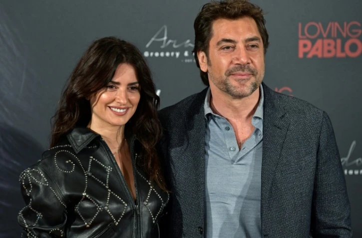 L'acteur espagnol Javier Bardem et l'actrice espagnole Penelope Cruz, sa compagne à Madrid le 6 mars 2018