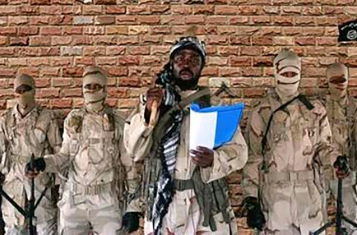 Capture d'image d'une vidéo, diffusée le 15 janvier 2018 par Boko Haram, de Abubakar Shekau, leader du groupe jihadiste de Boko Haram