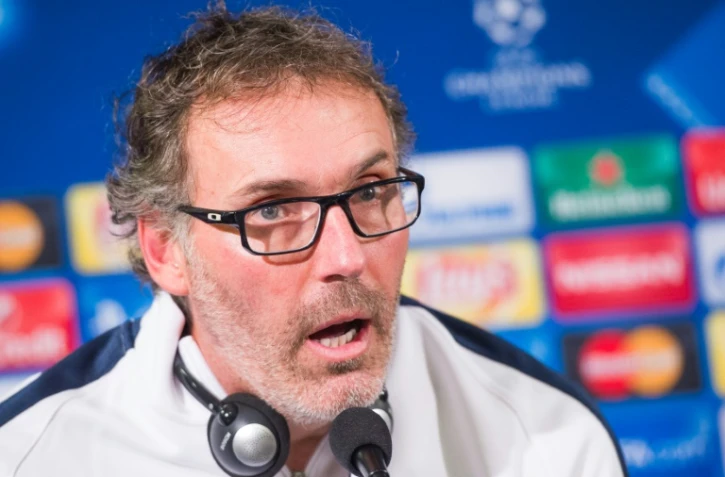 L'entraÎneur du PSG Laurent Blanc en conférence de presse, le 24 novembre 2015 à Malmö