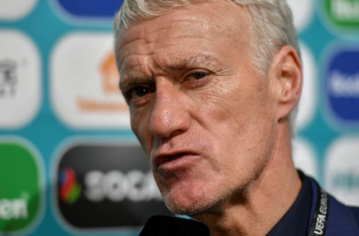 Le sélectionneur des Bleus, Didier Deschamps, lors du tirage au sort de la phase finale de l'Euro 2020, à Bucarest, le 30 novembre 2019