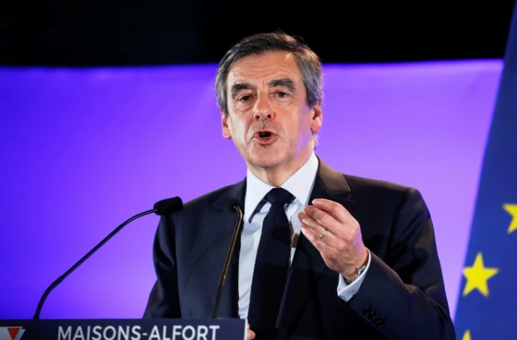 François Fillon, candidat LR à l'élection présidentielle, le 24 février 2017 à Maisons-Alfort près de Paris