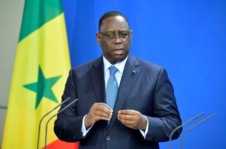 Le président sénégalais Macky Sall, le 27 janvier 2020 à Berlin