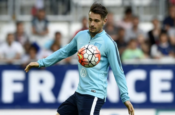 Mathieu Debuchy, sous le maillot de l'équipe de France, le 5 septembre 2015, à Bordeaux