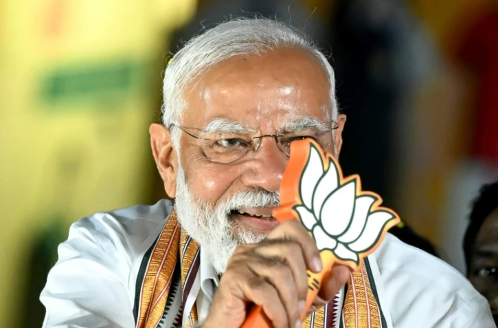 Narendra Modi à Chennai le 9 avril 2024