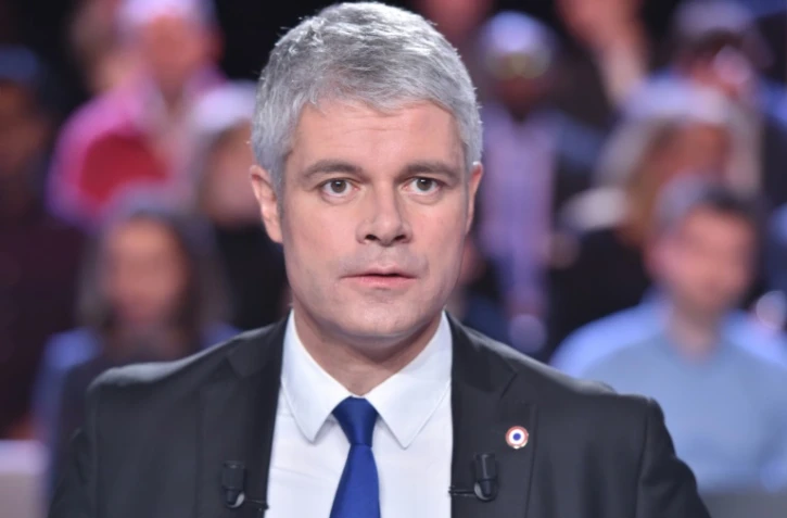 Photo d'archives du président des Republicains (LR) Laurent Wauquiez avant son passage à "L'Emission politique" sur France 2 le 25 janvier 2018 à Saint-Cloud (Hauts-de-Seine)