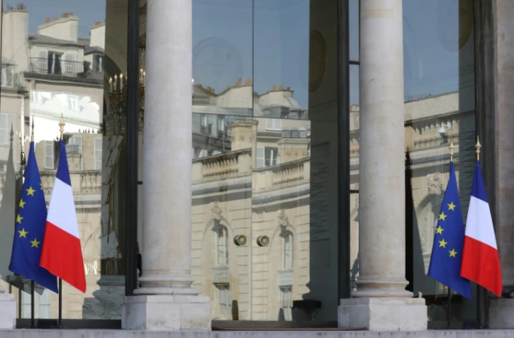 Entrée de l'Elysée, où devait être reçu Mamoudou Gassama lundi matin