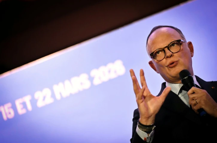 L'ancien Premier ministre Edouard Philippe, président du parti Horizons, en campagne au Havre pour sa réélection le 28 janvier 2026