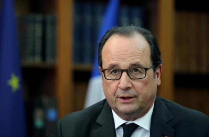 François Hollande lors d'une réunion avec des magistrats le 18 juillet 2016 au ministère de la Justice à Paris