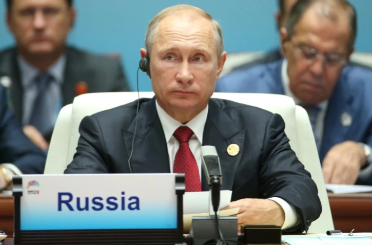 Le président russe Vladimir Poutine le 5 septembre 2017 lors du sommet des puissances émergentes des Brics (Brésil, Russe, Inde, Chine, Afrique du Sud) à Xiamen, dans le sud-est de la Chine.
