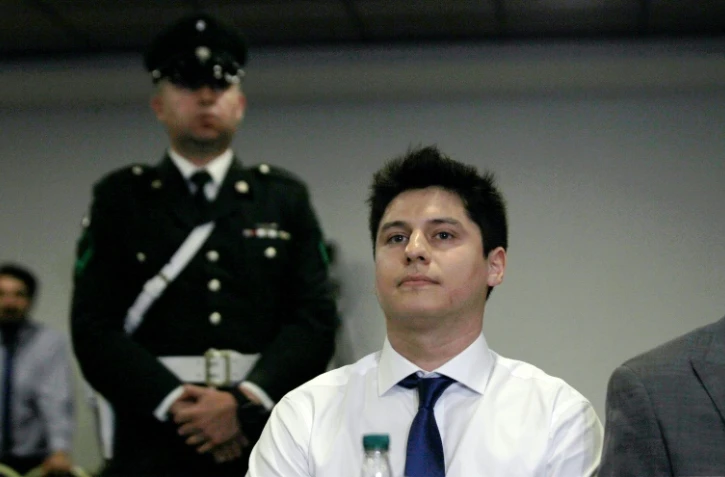 Nicolas Zepeda, soupçonné du meurtre de son ancienne petiet amie japonaise en 2016 à Besançon, assiste à une audience concernant son extradition, le 5 mars 2020 à Santiago