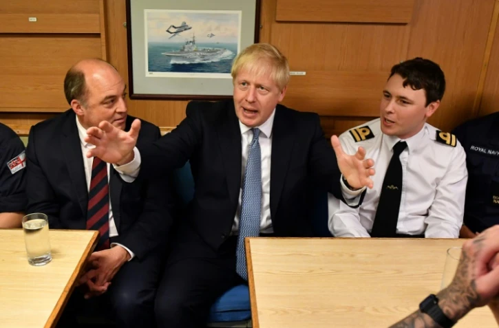 Le Premier ministre britannique Boris Johnson lors d'une visite en Ecosse le 29 juillet 2019 