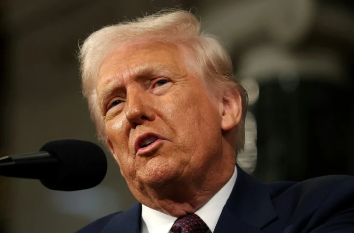 Le président américain lors de son discours au Congrès américain, le 4 mars 2025 à Washington