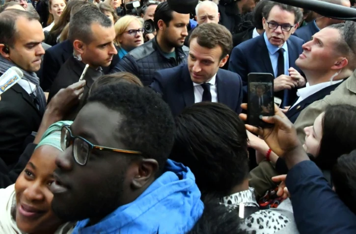 Emmanuel Macron à Rodez, le 5 mai 2017