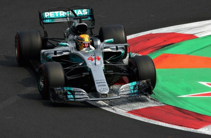 Le Britannique Lewis Hamilton (Mercedes) lors du GP du Mexique, le 29 octobre 2017 à Mexico City