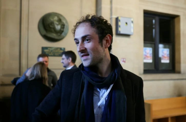 Le photographe ancien otage en Syrie Edouard Elias le premier jour du procès de Mehdi Nemmouche, à la cour d'assises spéciale de Paris le 17 février 2025