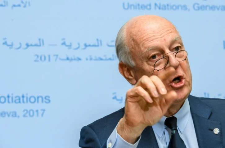 L'émissaire spécial de l'ONU sur la Syrie, Staffan de Mistura, le 22 février 2017 à Genève
