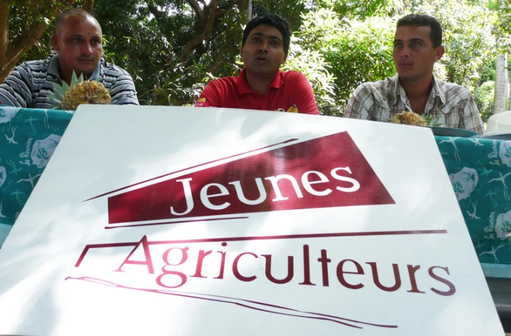 Lundi 7 février 2011: Conférence de presse des Jeunes Agriculteurs de La Réunion (photo: Mounice Najafaly)