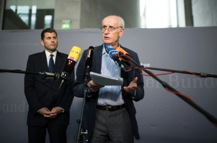 Albrecht Glaser de l'AfD au Bundestag à Berlin, le 23 octobre 2017