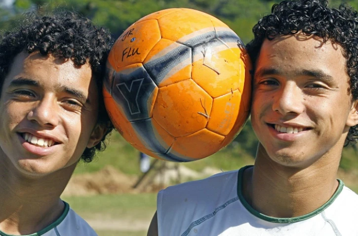 Les jumeaux brésiliens Fabio et Rafael, en 2006 à Rio