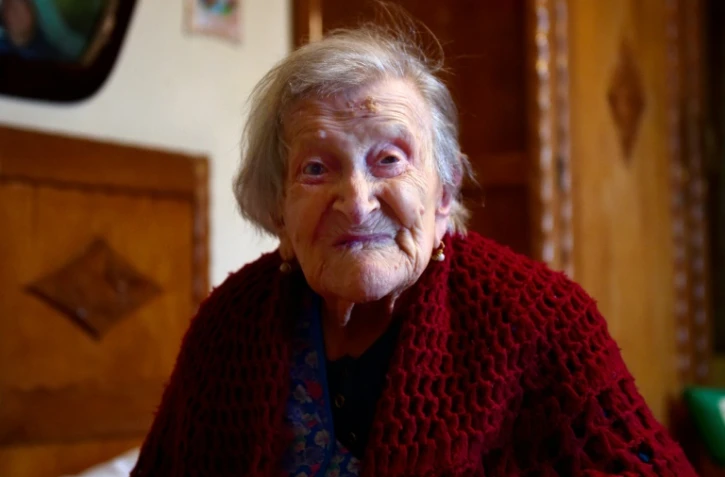 Emma Morano, la dernière survivante du 19e siècle à Verbania, dans le nord de l'Italie, le 14 mai 2016