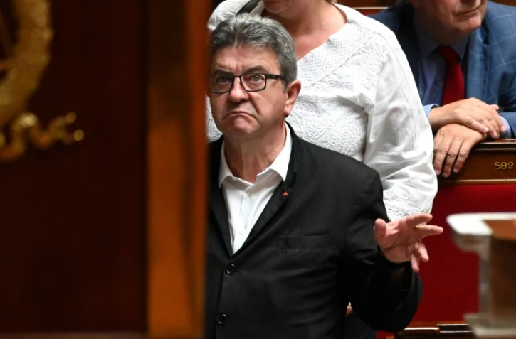 Le chef de file de La France Insoumise Jean-Luc Mélenchon le 25 juin 2019 à l'Assemblée nationale à Paris 
