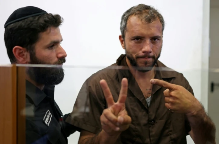 Le Brésilien Thiago Avila,  militant de la "Flottille pour Gaza", le 3 mai 2026 au tribunal de la ville côtière israélienne d'Ashkelon
