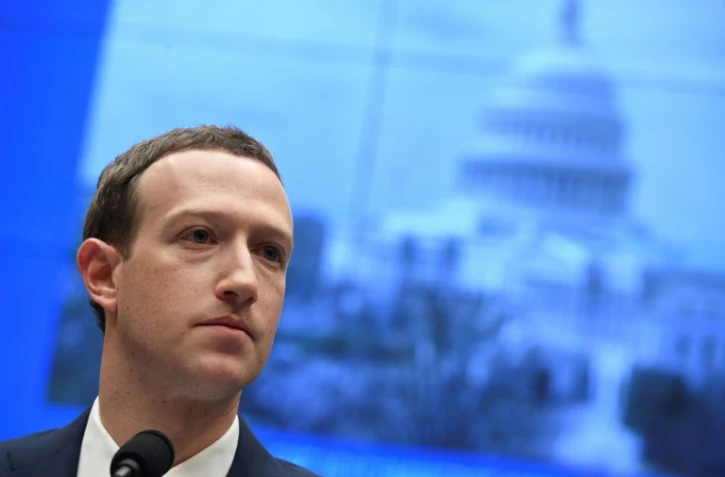 Le PDG de Facebook Mark Zuckerberg devant une commission de la Chambre des représentants, le 11 avril 2018 à Washington