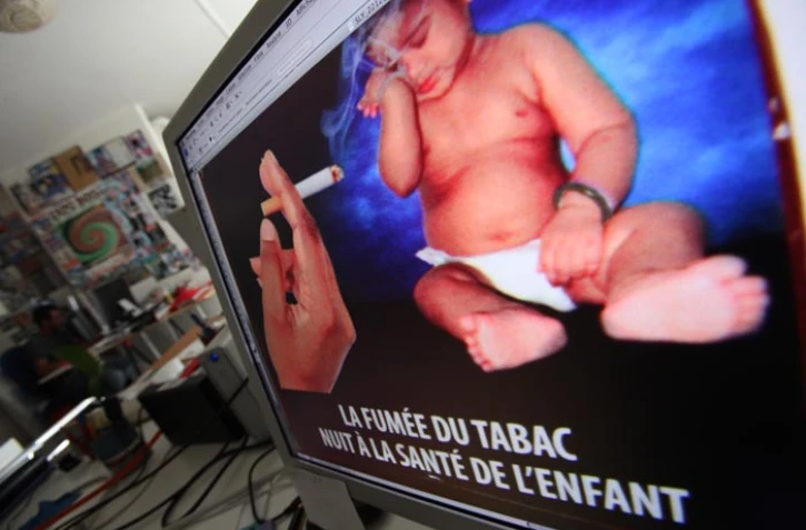 Photo choc sur les paquets de cigarettes