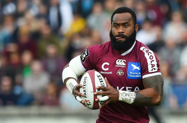 Le centre fidjien Semi Radradra, sous le maillot de Bordeaux-Bègles, lors d'un match de Top 14 contre le Lyon OU à Chaban-Delmas, le 15 février 2020