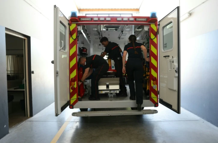 Des pompiers du service d'incendie et de secours (SDIS 77) dans la caserne de Ferrières-en-Brie, en Seine-et-Marne, le 10 juillet 2026