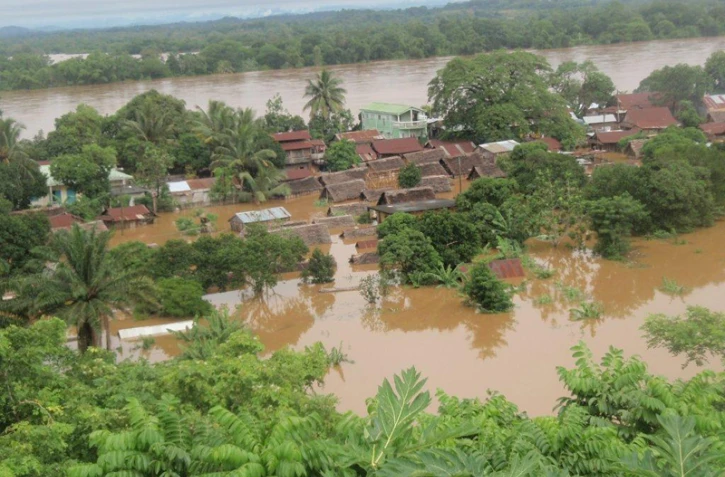 Le district de Vohipeno sous les eaux après le passage de Bingiza sur la Grande Ile (Photo DR)