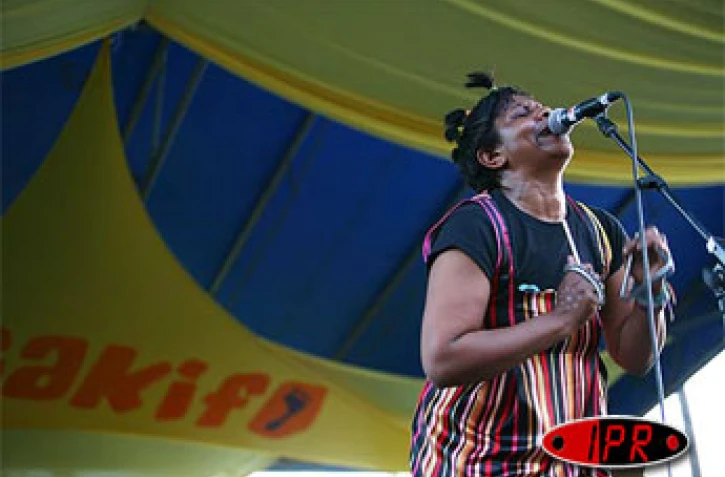 La chanteuse Nathalie Natiembé