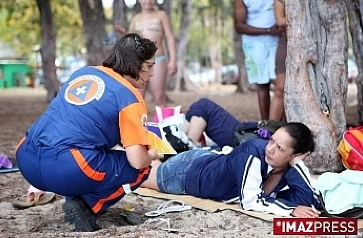 Démonstration d'un agent de la sécurité civile (photo d'archives)