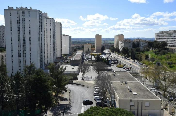 Le quartier de Pissevin, le 27 mars 2021 à Nîmes, dans le Gard