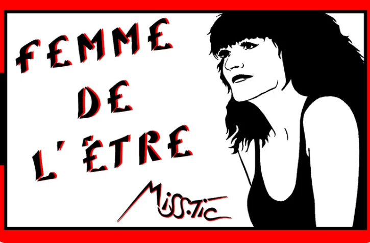Timbre de l'artiste Miss.Tic (image: La Poste)