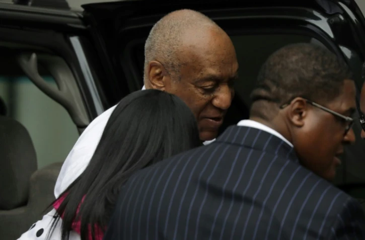 L'acteur américain Bill Cosby (c), le 5 juin 2017 à Norristown en Pennsylvanie