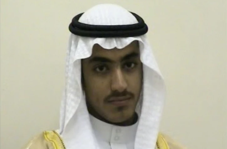 Capture d'écran d'une vidéo, non datée, tournée lors du mariage d'Hamza Ben Laden, dont Donald Trump a confirmé la mort samedi