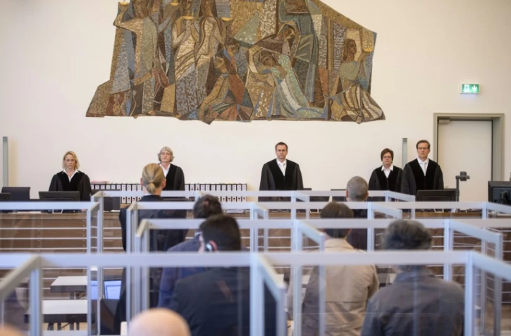 Ouverture du procès de deux membres présumés des services de renseignement syriens, le premier au monde des exactions imputées au régime de Bachar al-Assad, devant la justice allemande, à Coblence le 23 avril 2020.