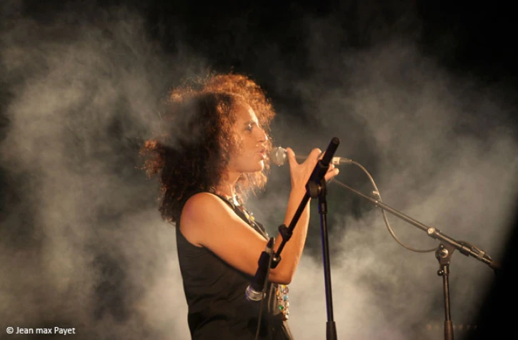 La chanteuse Patricia Chamand &quot;Patsha&quot; (Photo Jean-Max Payet)