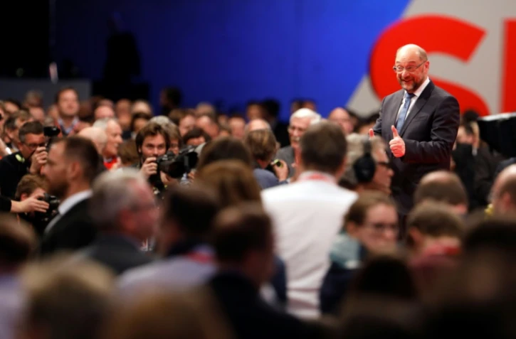 Martin Schulz, le 7 décembre 2017 à Berlin au congrès du SPD