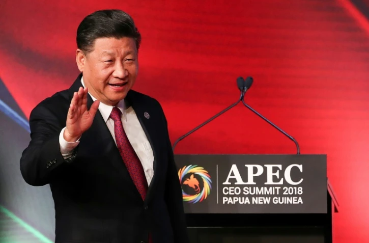 Le président chinois Xi Jinping à Port Moresby le 17 novembre 2018