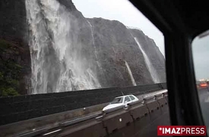 Cascades sur la route du littoral (photo d'archives)