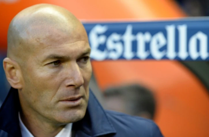 Zinédine Zidane à Madrid le 26 avril 2017