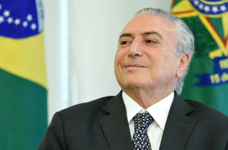 Le président brésilien Michel Temer, à Brasilia le 25 mai 2017 